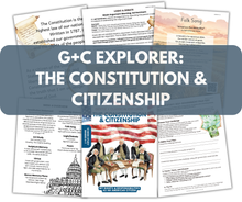 Load image into Gallery viewer, Gentle + Classical Explorer: The Constitution & Citizenship (Digital)