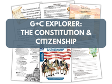 Load image into Gallery viewer, Gentle + Classical Explorer: The Constitution & Citizenship (Digital)