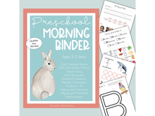 Load image into Gallery viewer, Preschool Morning Binder