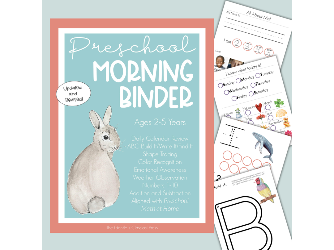 preschool-morning-binder-the-gentle-classical-press for Free Printable Morning Work For Preschoolers Preschool Morning Binder – The Gentle + Classical Press for Free Printable Morning Work For Preschoolers