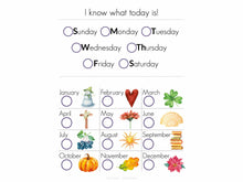 Load image into Gallery viewer, Colorful kindergarten binder designed to be developmentally appropriate, gentle and engaging for early childhood education.