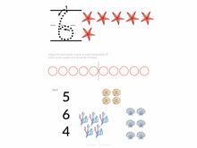 Load image into Gallery viewer, Colorful kindergarten binder designed to be developmentally appropriate, gentle and engaging for early childhood education.