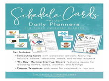 Load image into Gallery viewer, Visual Schedule Cards + MY DAY Planner (DIGITAL)