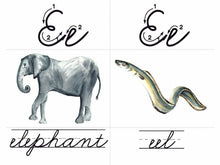 Load image into Gallery viewer, ABC Watercolor Flashcard Set (2 Options)(DIGITAL)