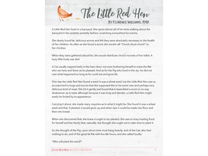 Storybook Soirée: Little Red Hen