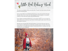 Load image into Gallery viewer, Storybook Soirée: Little Red Riding Hood
