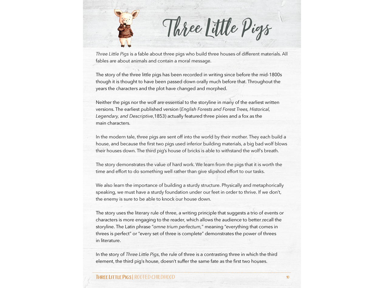 Storybook Soirée: Three Little Pigs