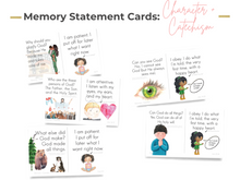 Load image into Gallery viewer, Preschool Character + Catechism Memory Statement Cards (DIGITAL)
