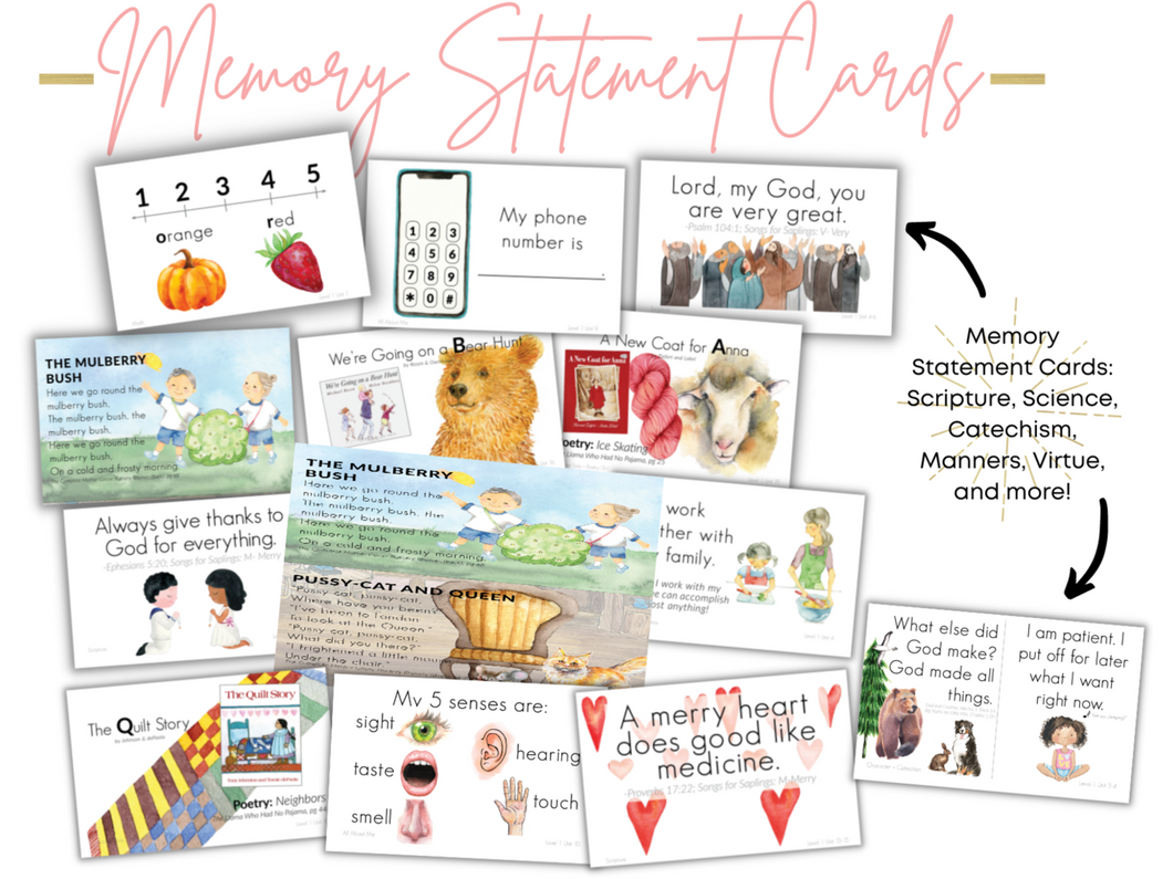 G+C Preschool Memory Statement Card Bundle (DIGITAL)