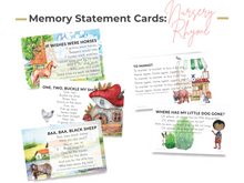 Load image into Gallery viewer, Preschool Nursery Rhyme Memory Statement Cards (DIGITAL)
