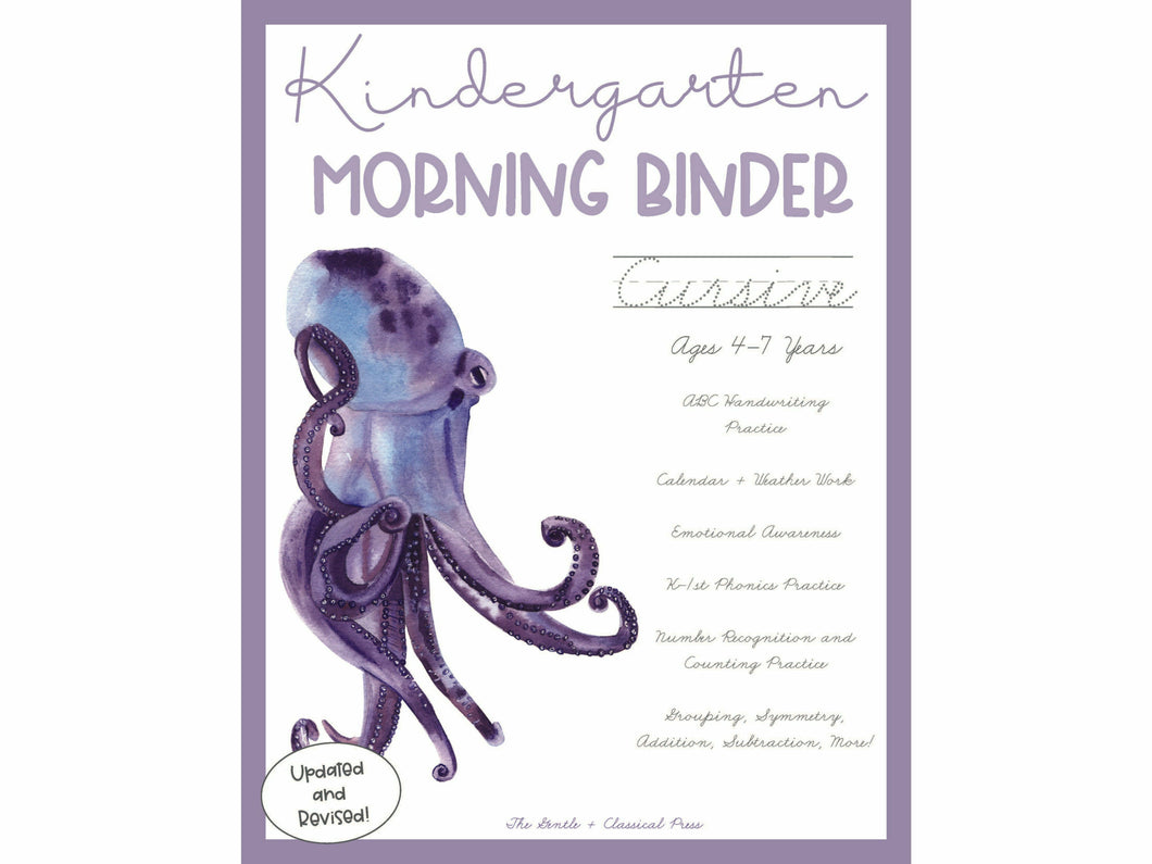 Kindergarten Morning Binder