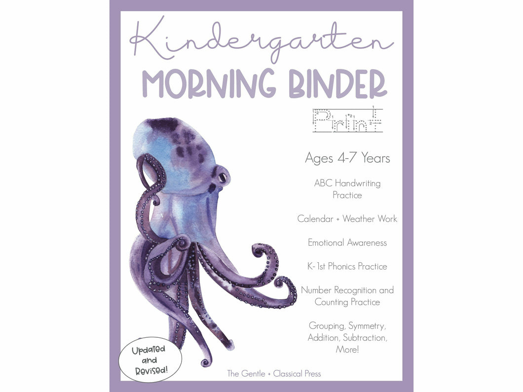 Kindergarten Morning Binder