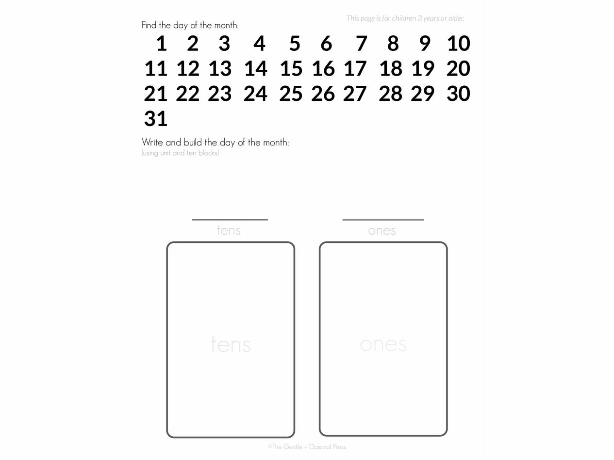 Preschool Morning Binder