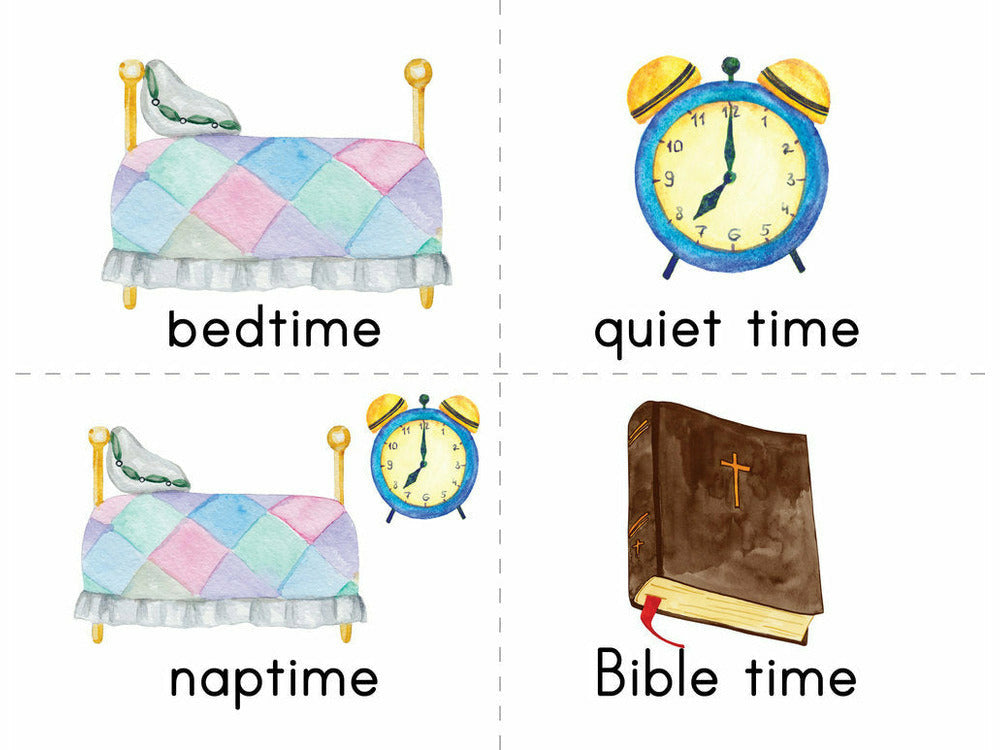 Visual Schedule Cards + MY DAY Planner (DIGITAL)