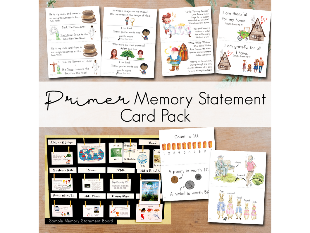 Primer Memory Statement Cards (DIGITAL)