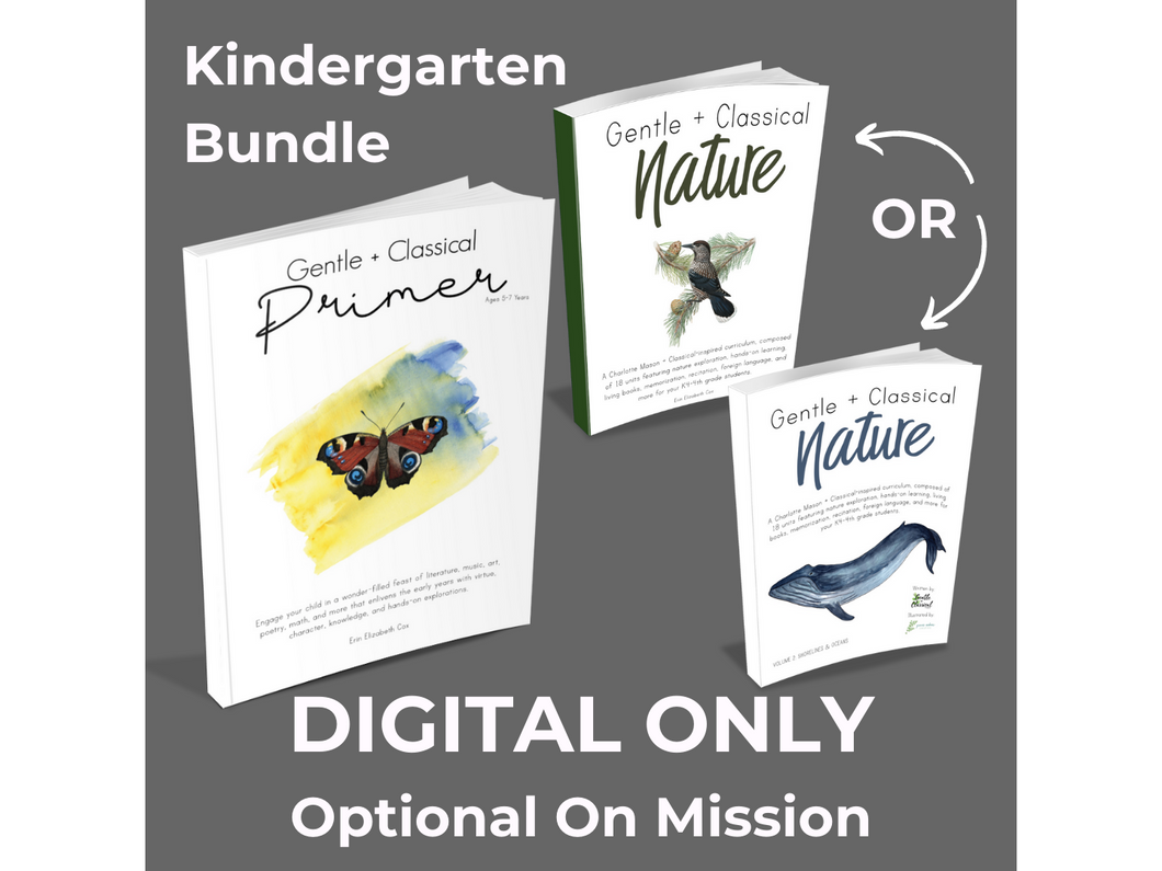 DIGITAL Kindergarten Bundle (Primer, Nature, Optional On Mission)