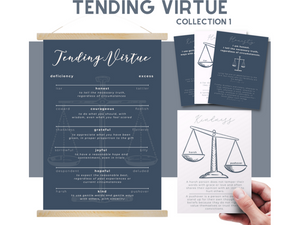 Tending Virtue Posters + Cards (Set 1)